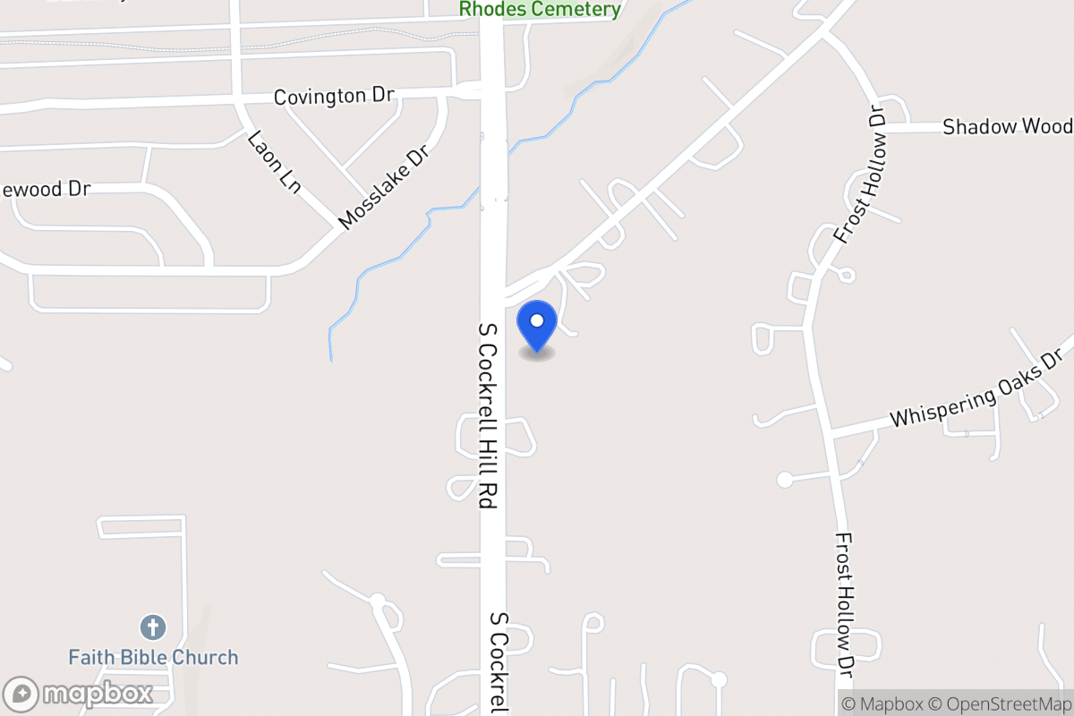 Map of 1100 N Cockrell Hill Rd