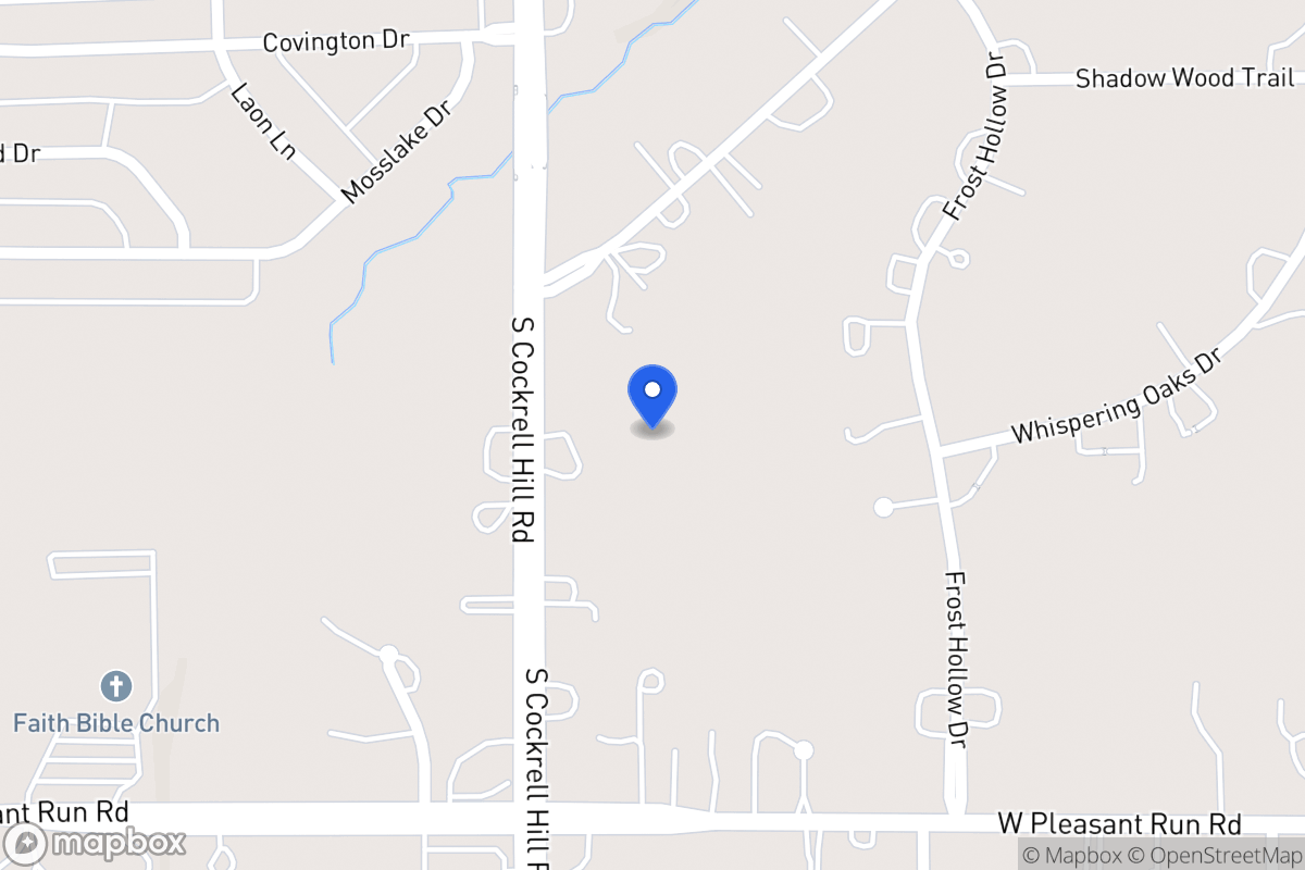 Map of 1004 N Cockrell Hill Rd