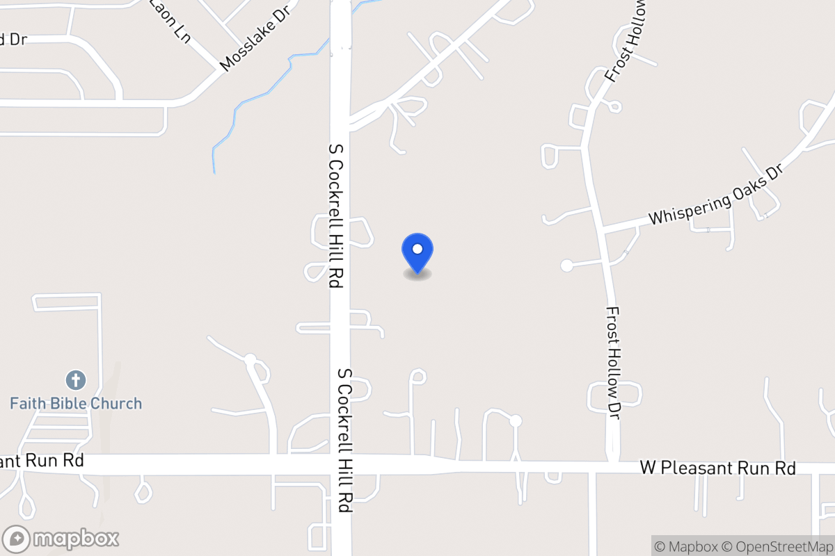 Map of 1000 N Cockrell Hill Rd