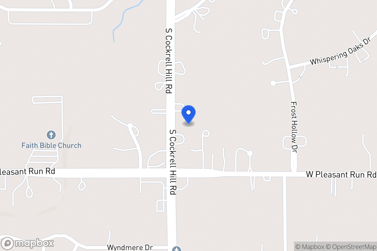 Map of 910 N Cockrell Hill Rd
