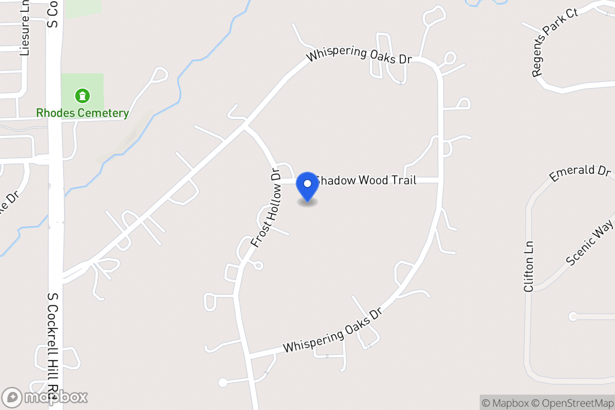 Map of 1130 Frost Hollow Dr