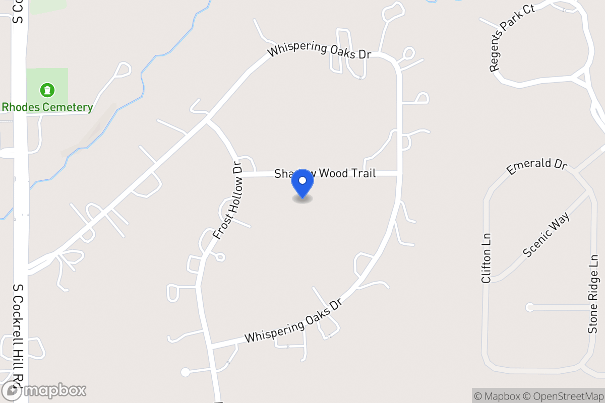 Map of 1112 Shadow Wood Trl