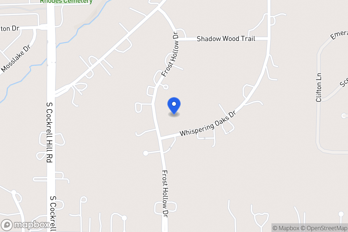 Map of 1100 Frost Hollow Dr