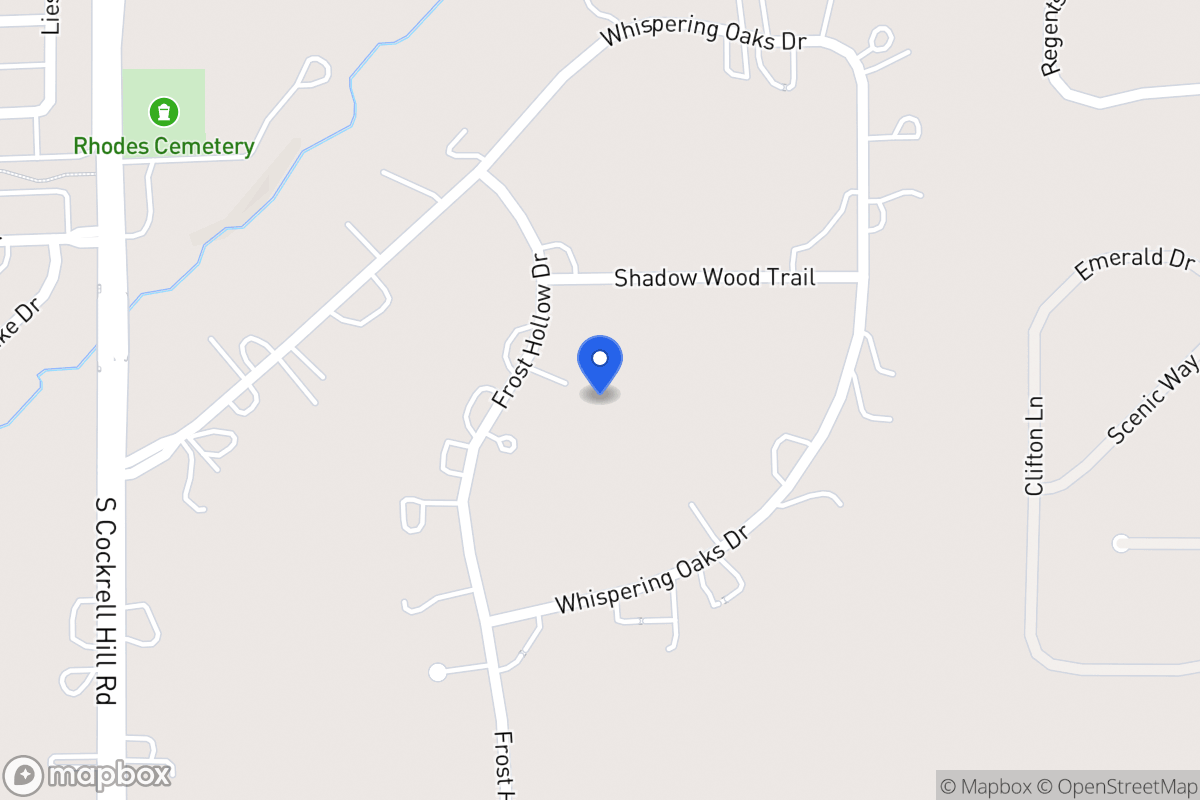 Map of 1126 Frost Hollow Dr