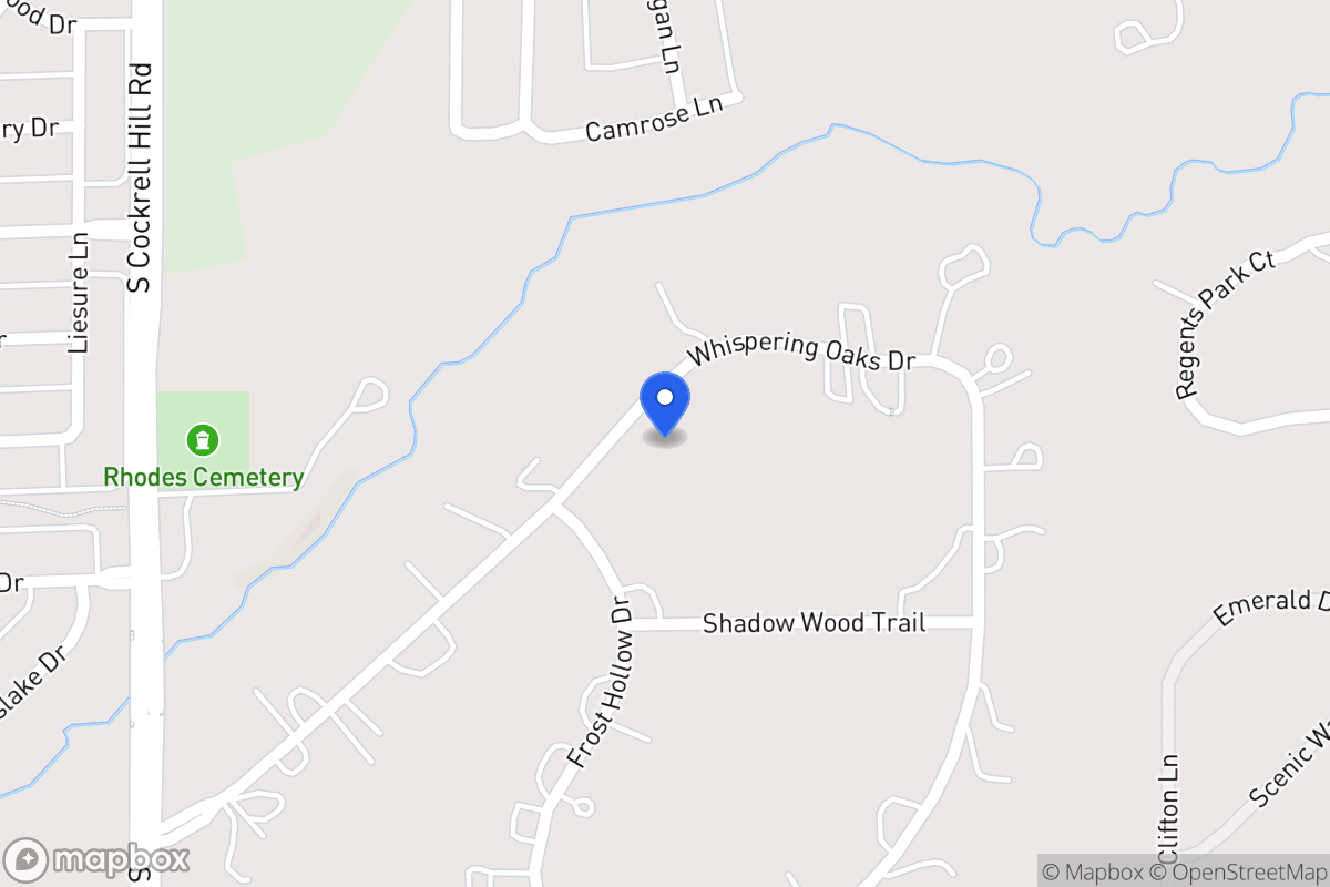 Map of 1226  Whispering Oaks Dr   ,Desoto, Tx 751157409, Desoto