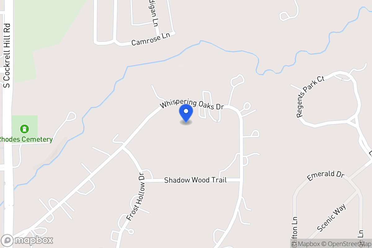 Map of 1212 Whispering Oaks Dr