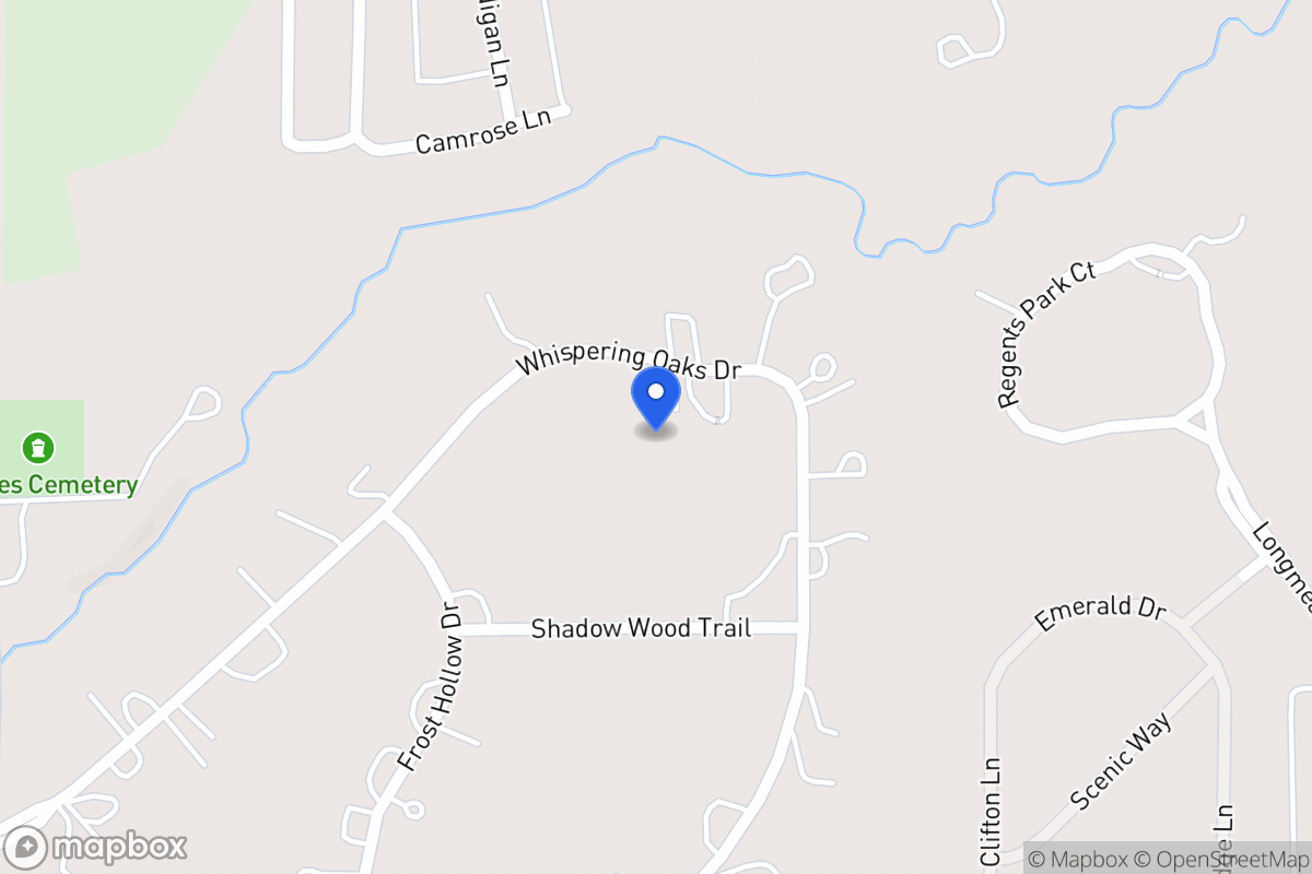 Map of 1208 Whispering Oaks Dr