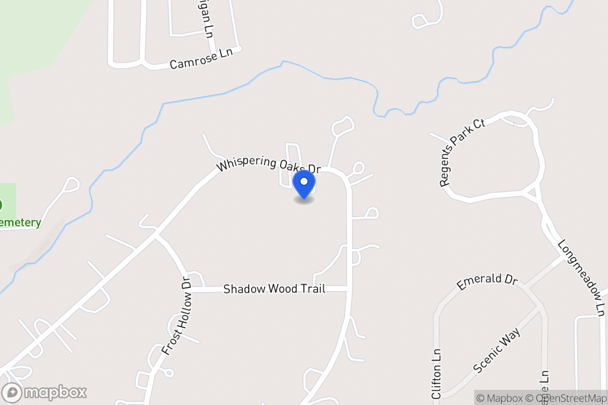 Map of 1204 Whispering Oaks Dr