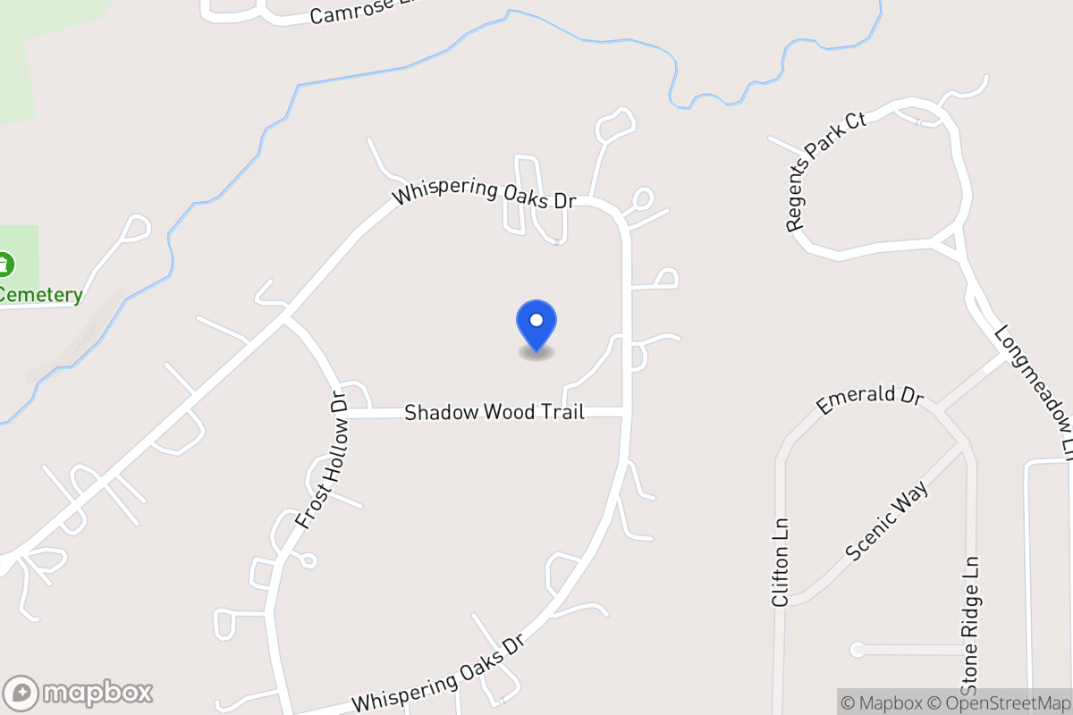 Map of 1105 Shadow Wood Trl