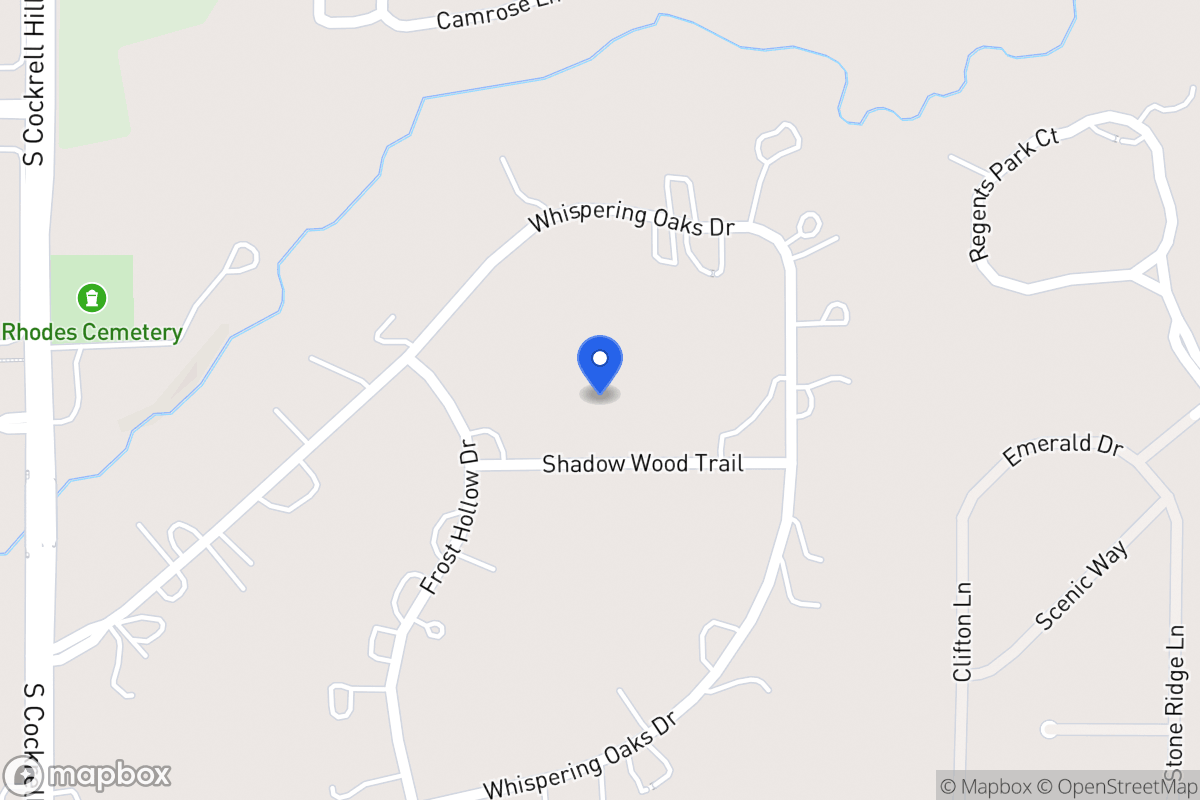 Map of 1115 Shadow Wood Trl