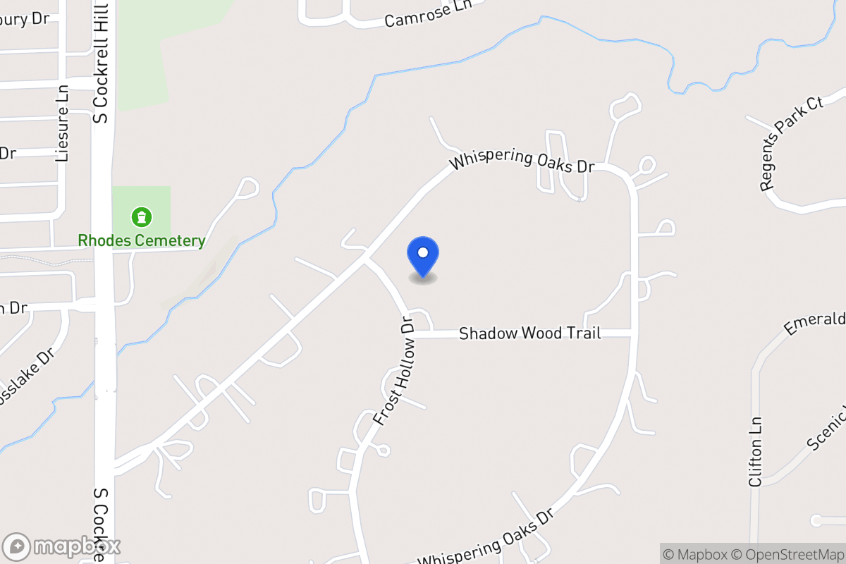 Map of 1123 Shadow Wood Trl
