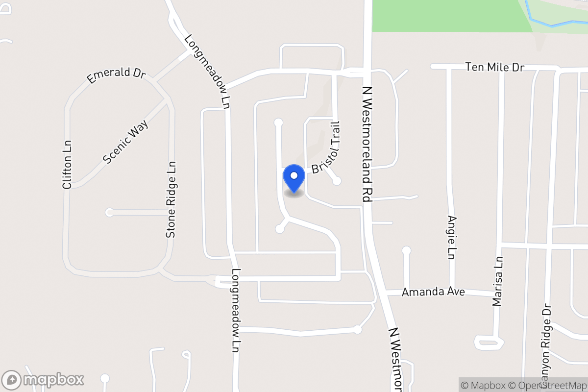 Map of 1028 Millington Dr