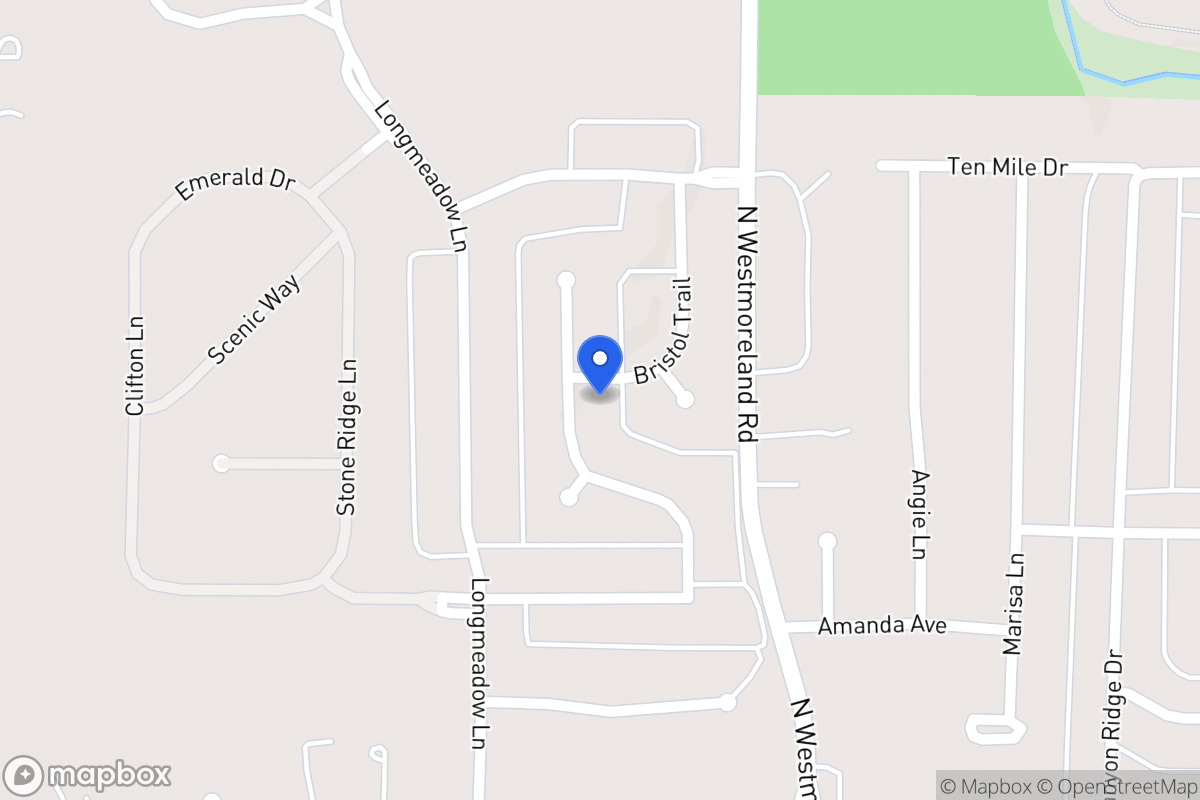 Map of 1032 Millington Dr