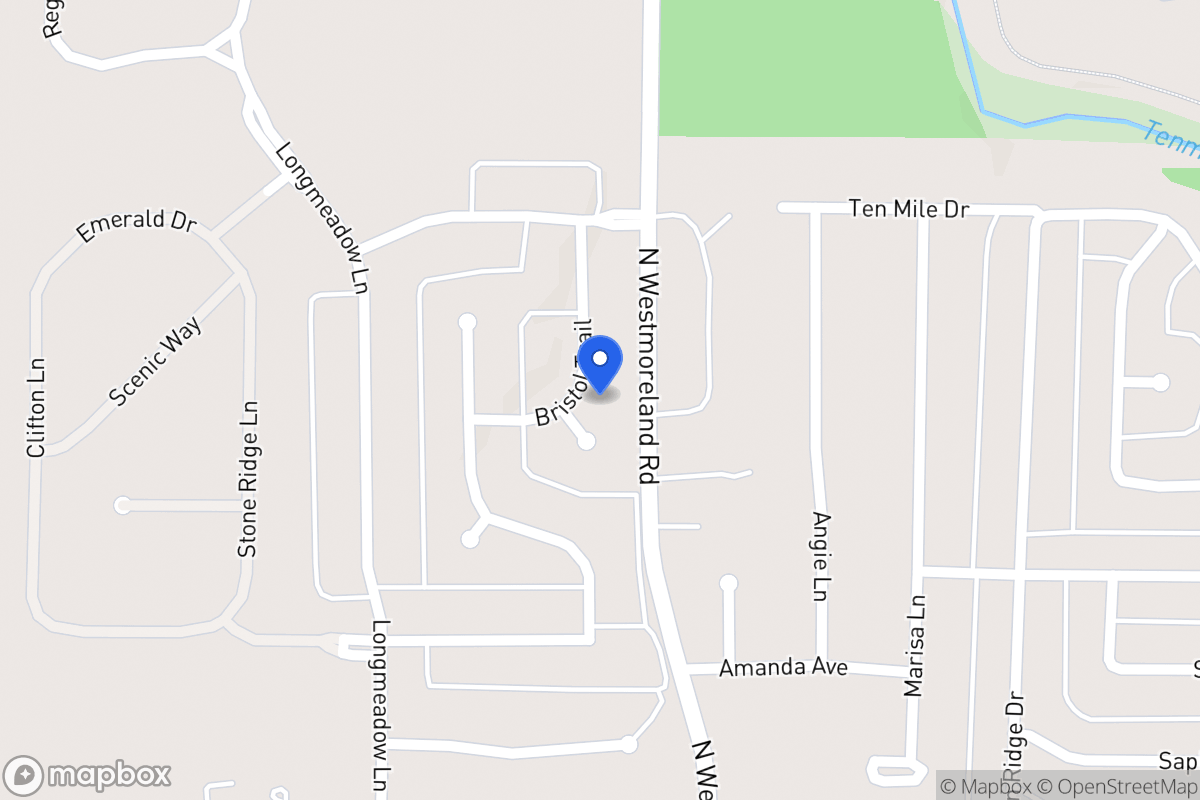Map of 1110 Bristol Cir