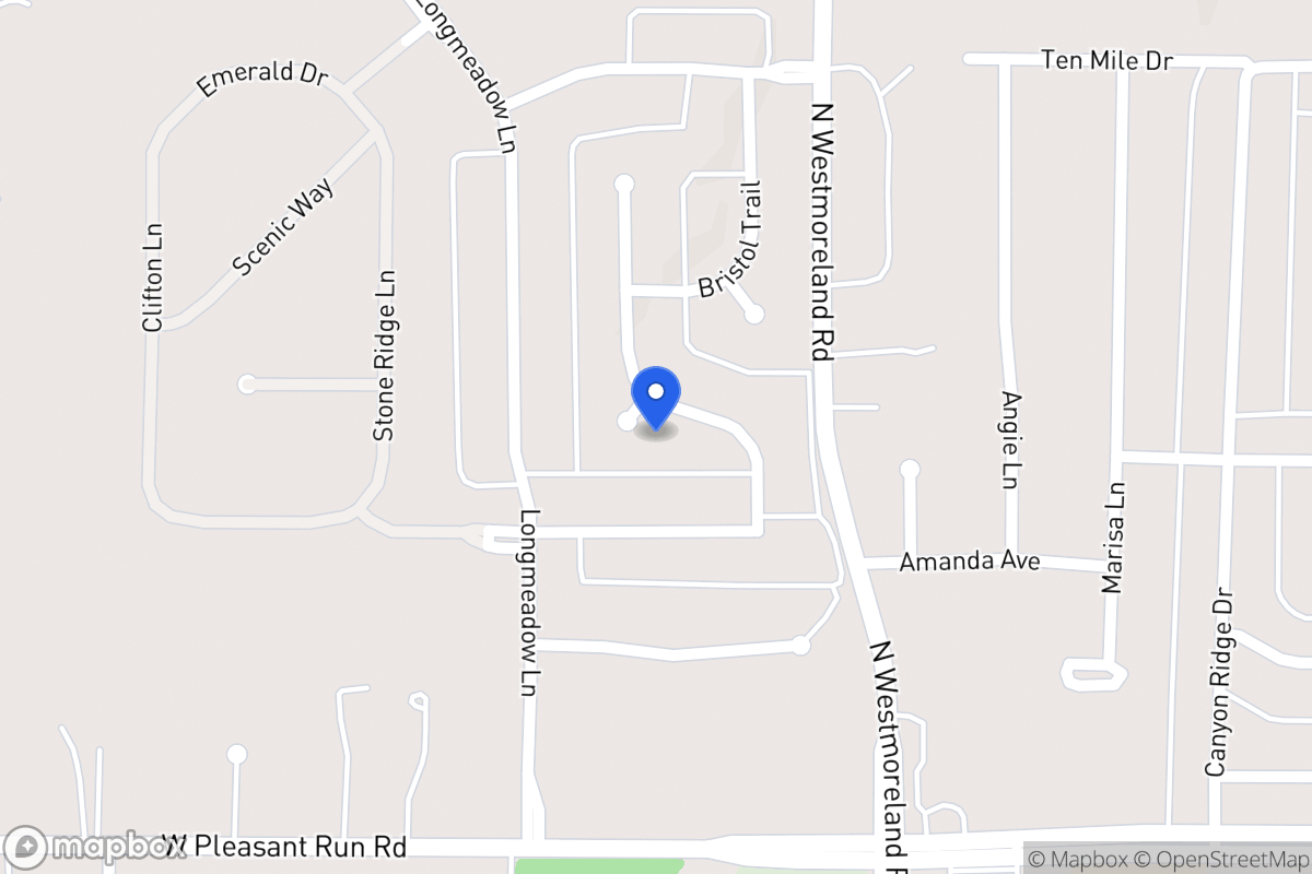 Map of 1021 Millington Cir