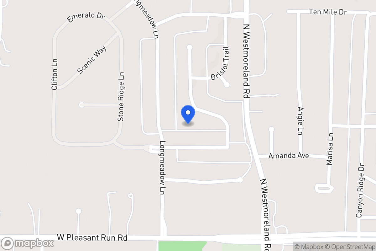 Map of 1023 Millington Cir, Desoto