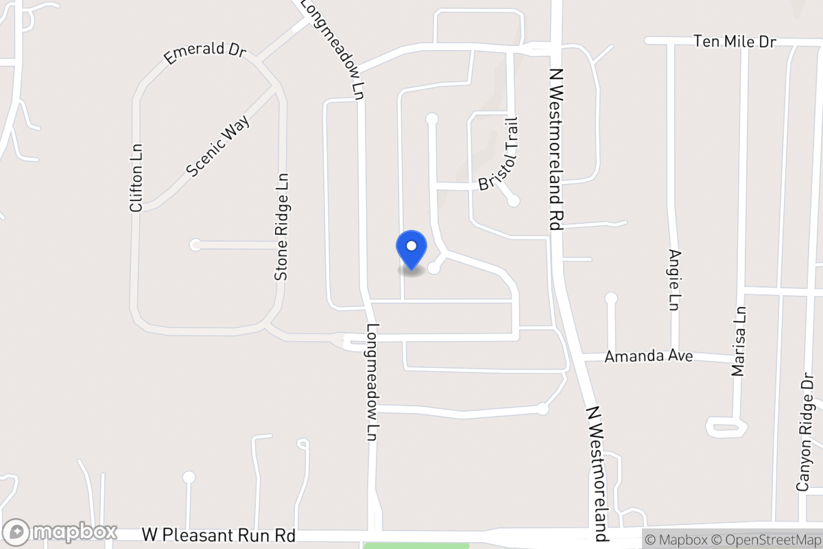 Map of 1025 Millington Cir