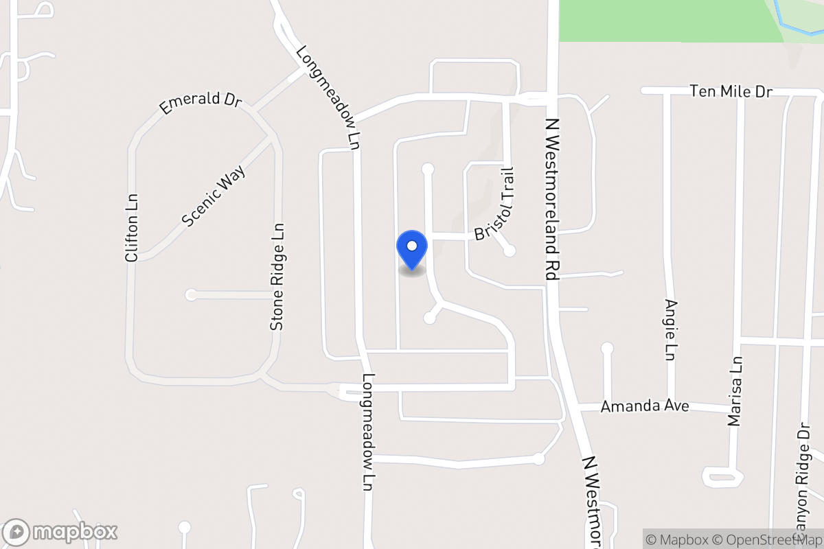 Map of 1029 Millington Dr