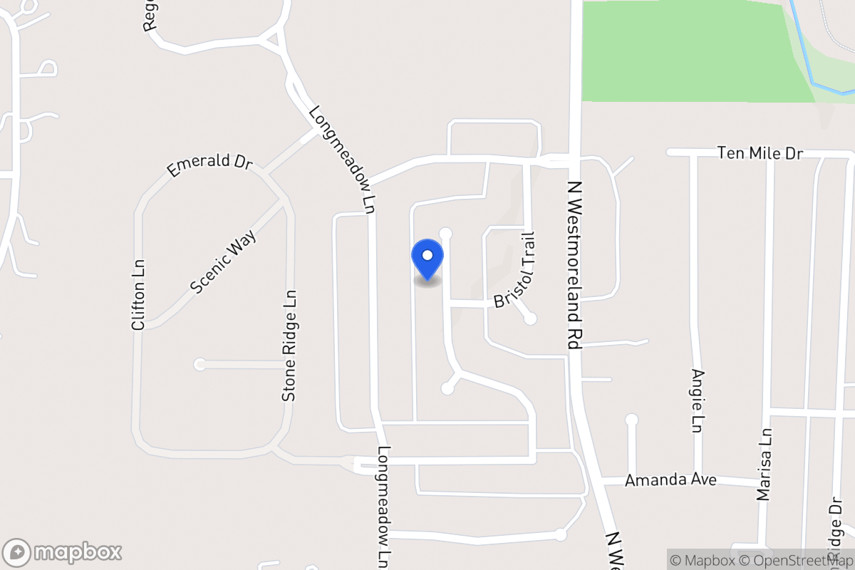 Map of 1101 Millington Ct