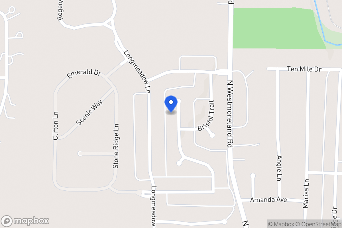Map of 1105 Millington Ct