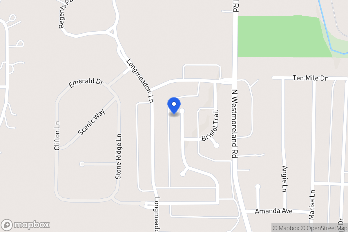 Map of 1109 Millington Ct