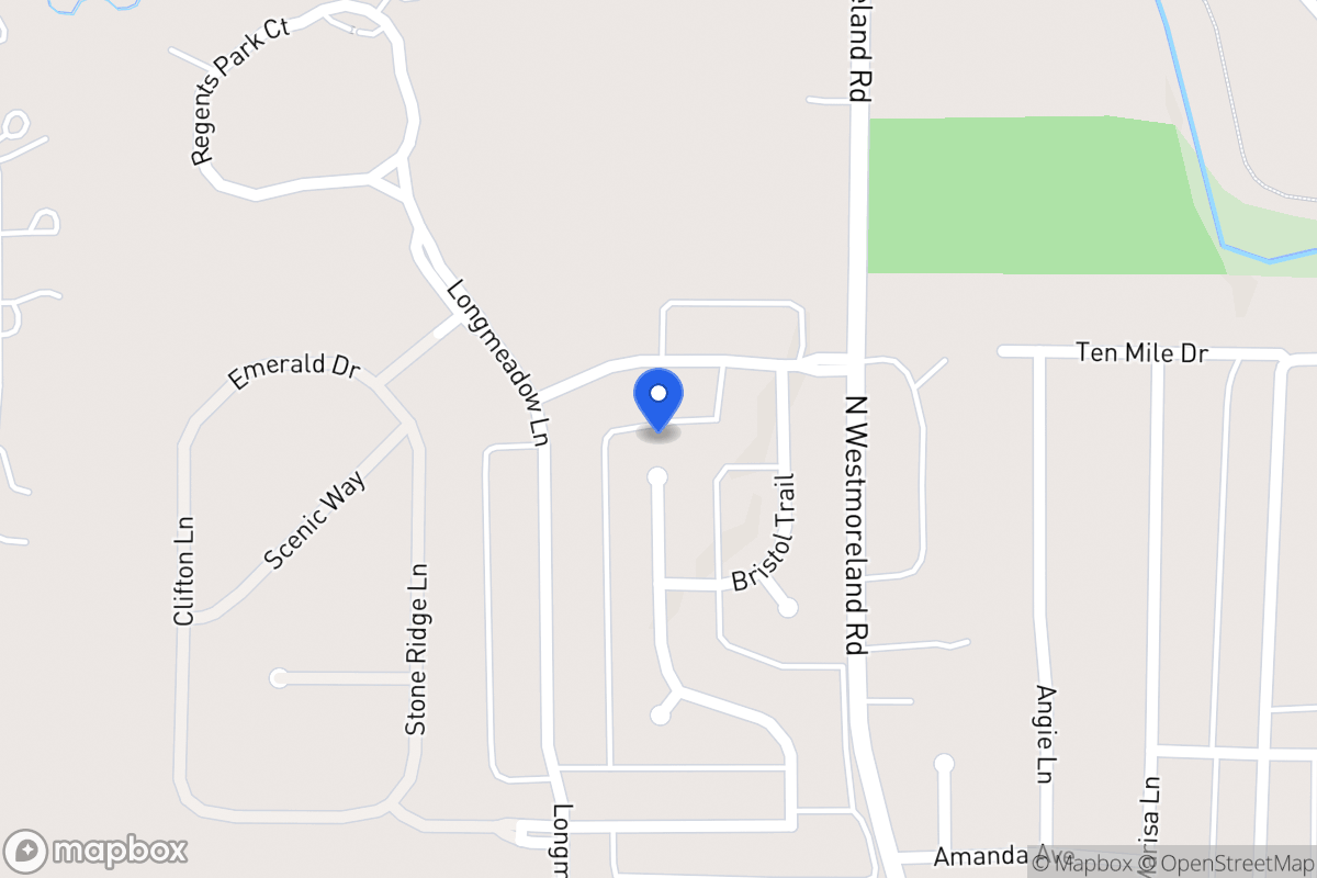 Map of 1116 Millington Ct