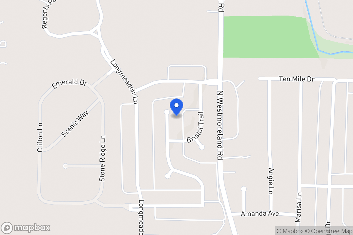 Map of 1108 Millington Ct