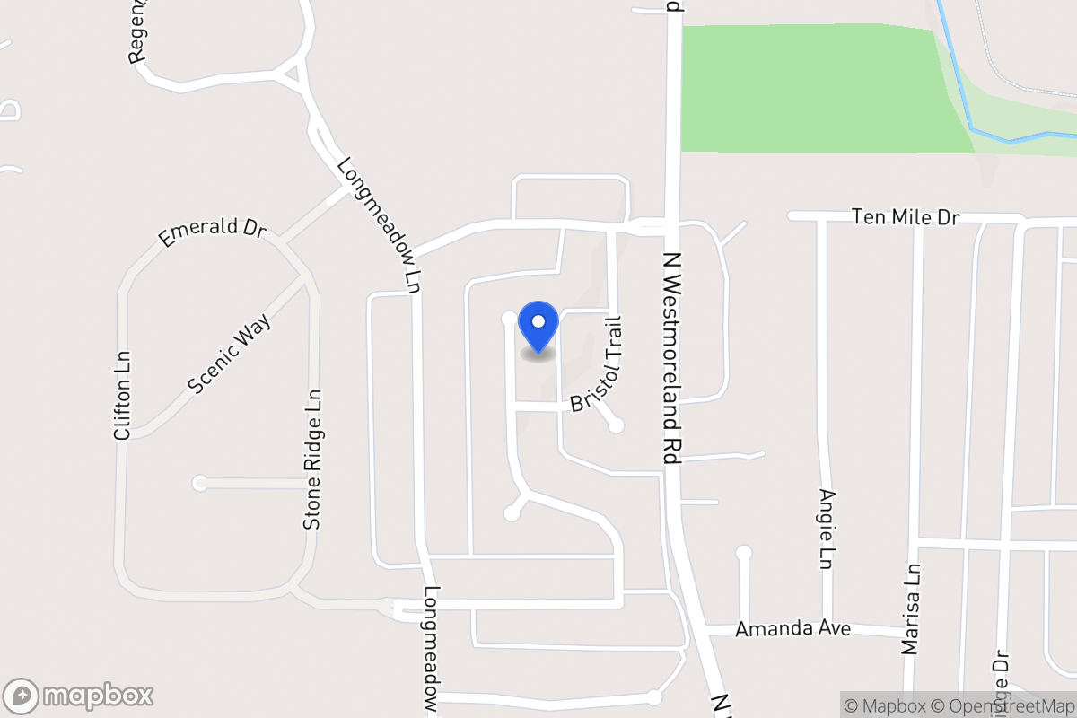 Map of 1104 Millington Ct