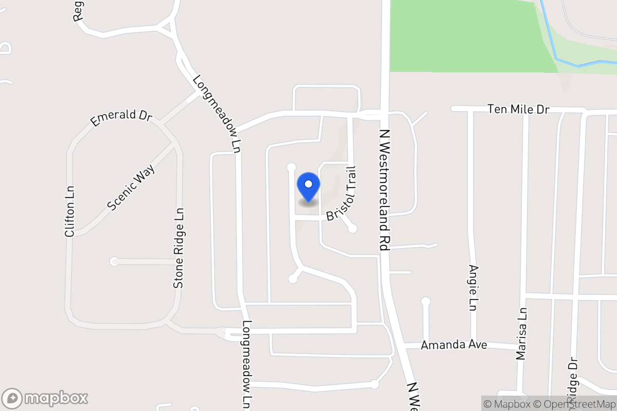 Map of 1100 Millington Ct