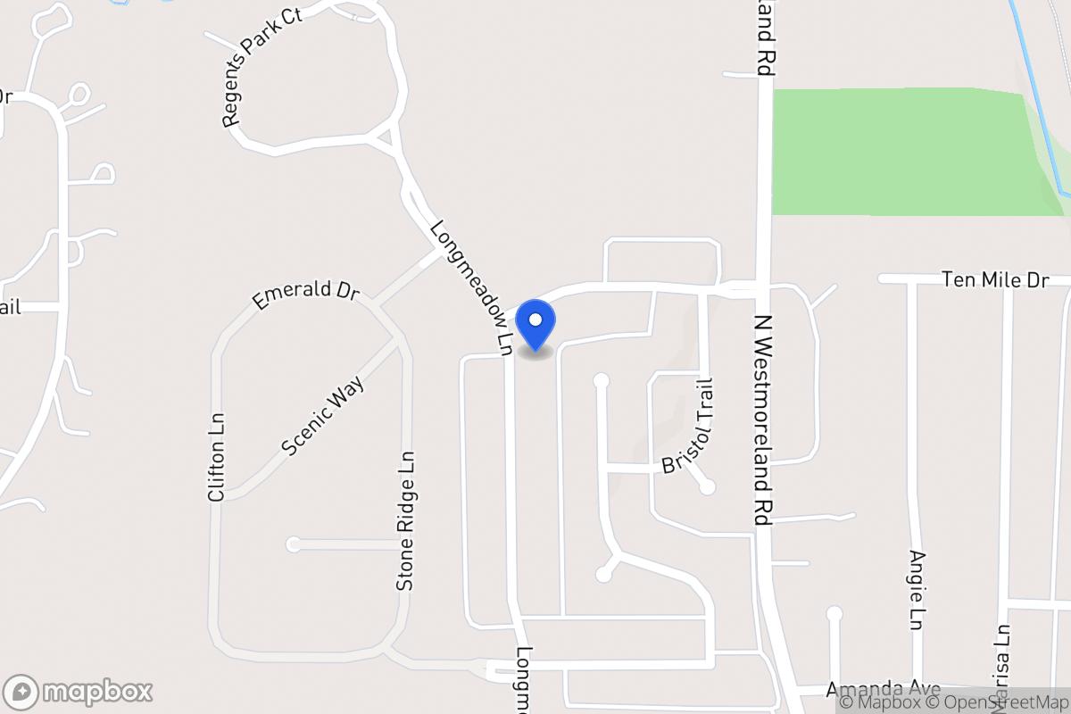 Map of 1116 Longmeadow Ln