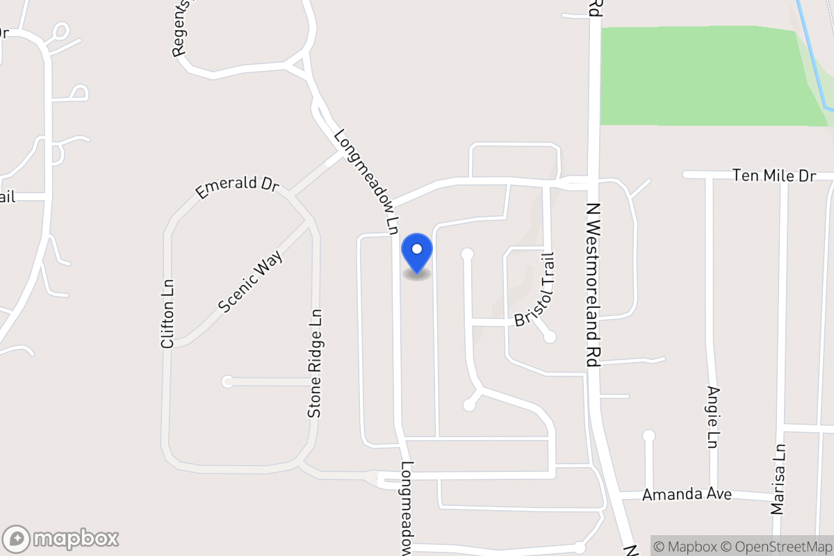 Map of 1108 Longmeadow Ln