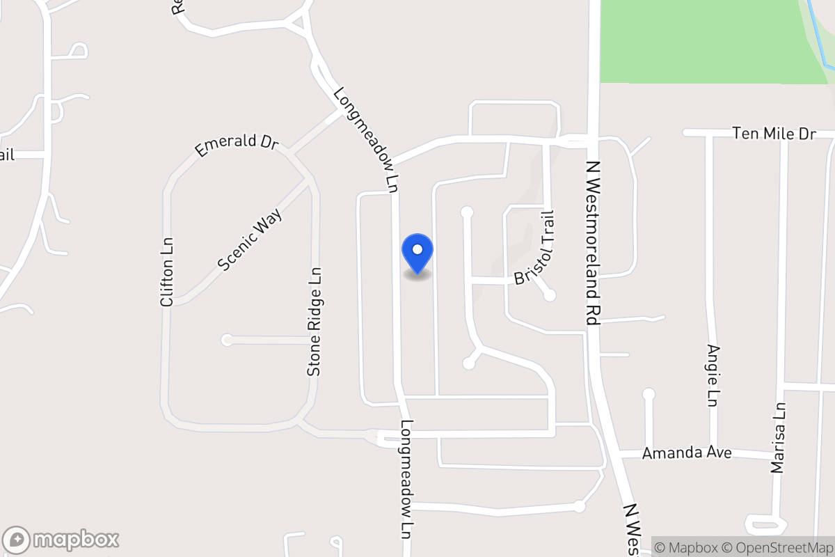 Map of 1100 Longmeadow Ln