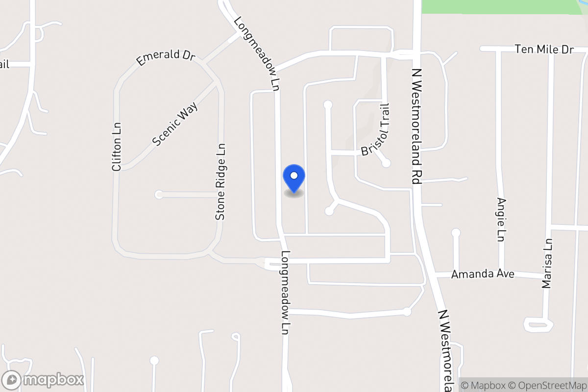Map of 1008 Longmeadow Ln