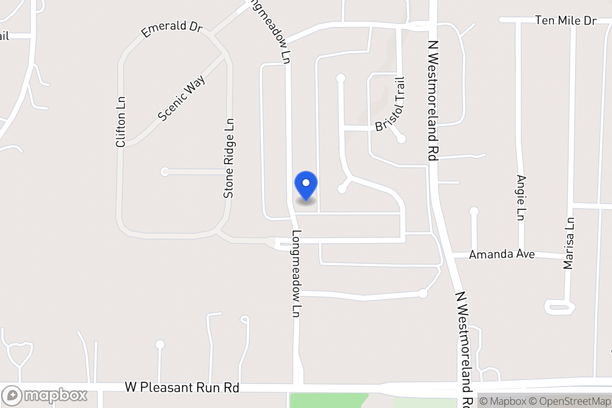 Map of 1000 Longmeadow Ln