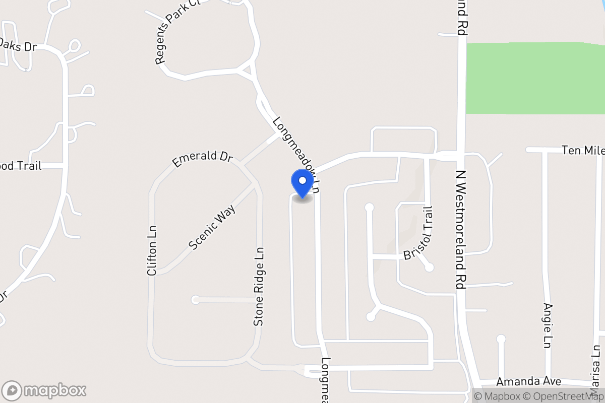 Map of 1117 Longmeadow Ln