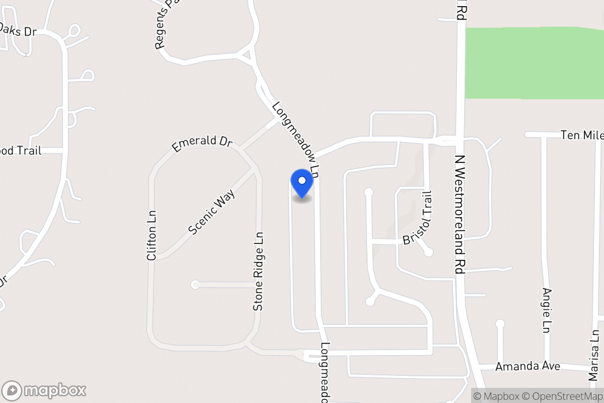 Map of 1113 Longmeadow Ln