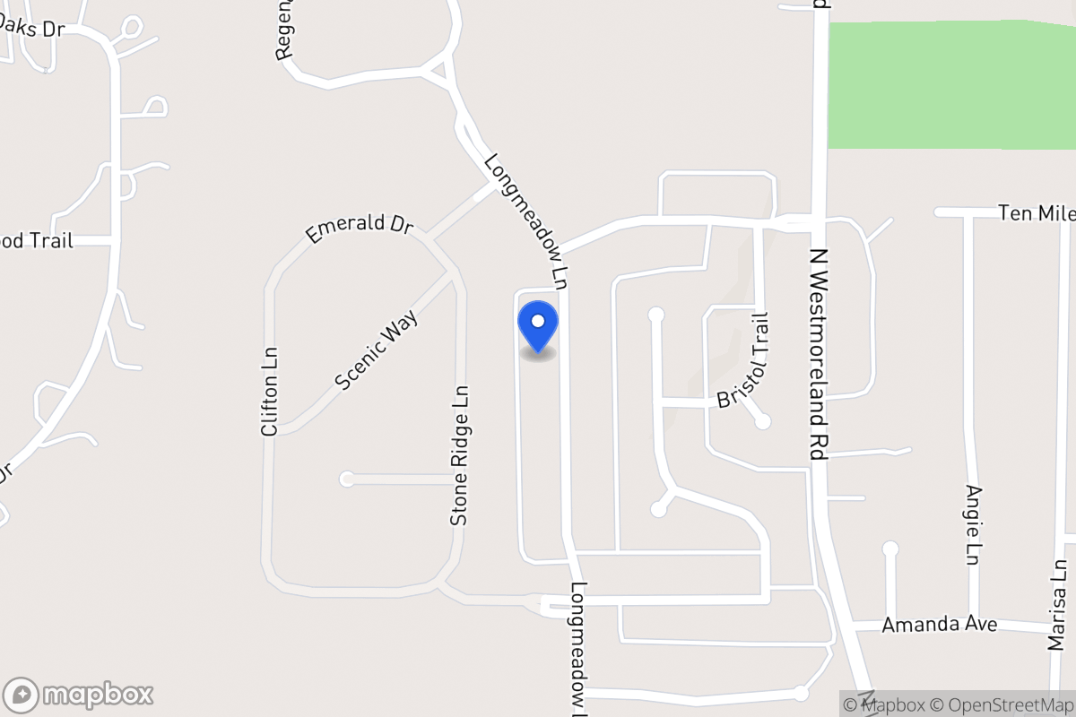 Map of 1109 Longmeadow Ln