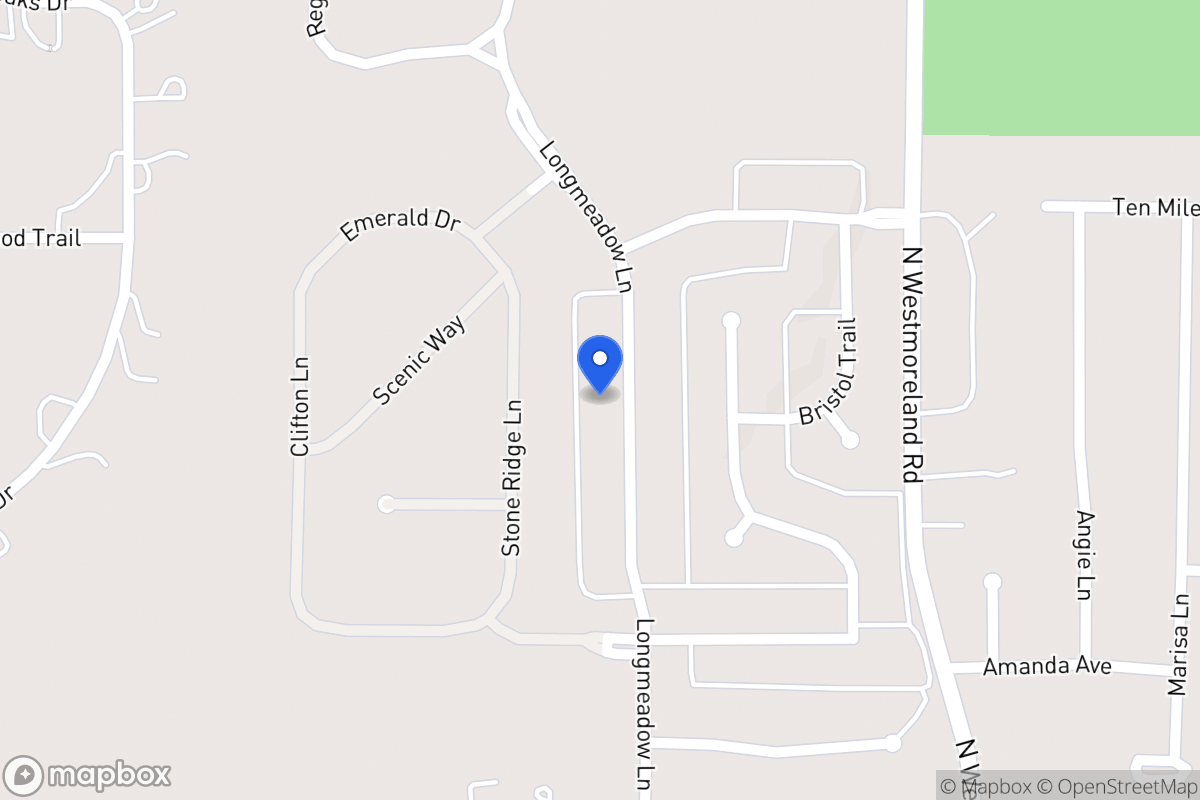 Map of 1105 Longmeadow Ln