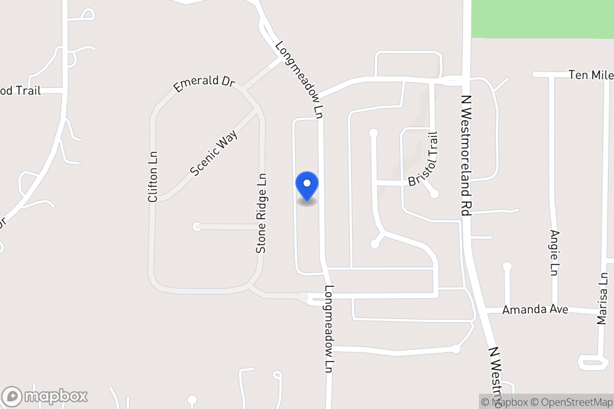 Map of 1021 Longmeadow Ln
