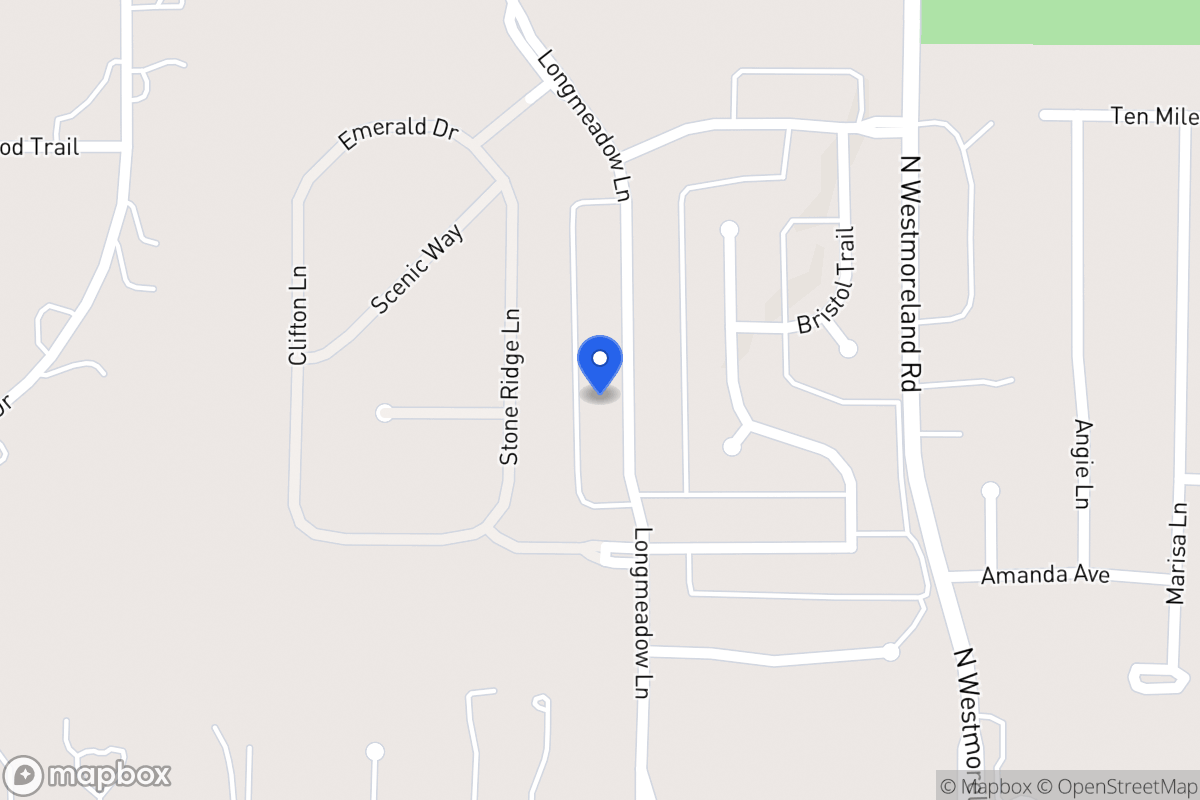 Map of 1017 Longmeadow Ln