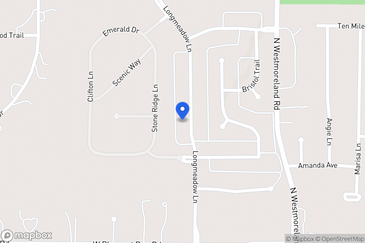 Map of 1013 Longmeadow Ln