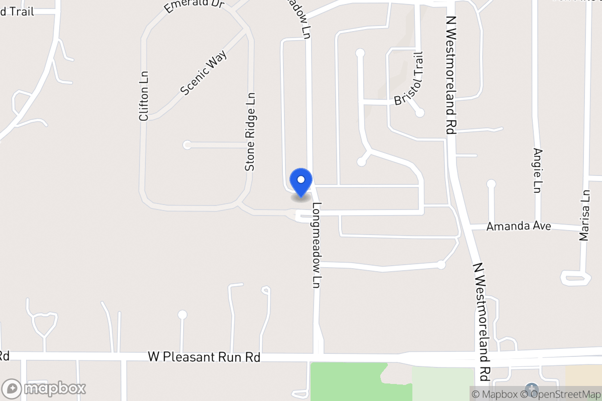 Map of 1001 Longmeadow Ln