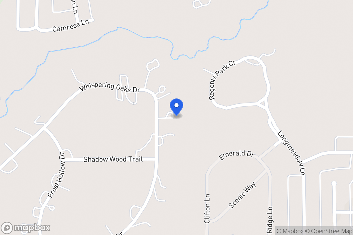 Map of 1180 Whispering Oaks Dr