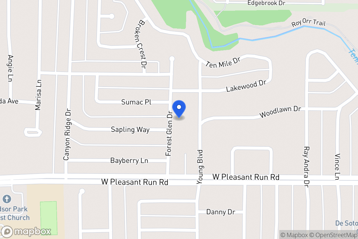 Map of 928 Forest Glen Dr