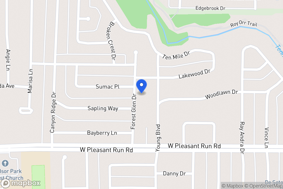 Map of 932 Forest Glen Dr