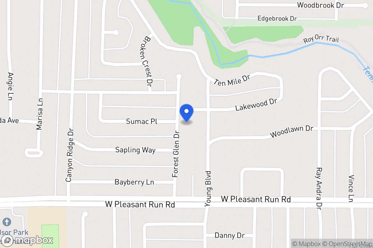 Map of 936 Forest Glen Dr