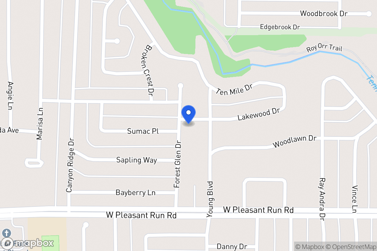 Map of 940 Forest Glen Dr