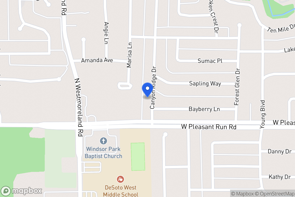 Map of 913 Canyon Ridge Dr