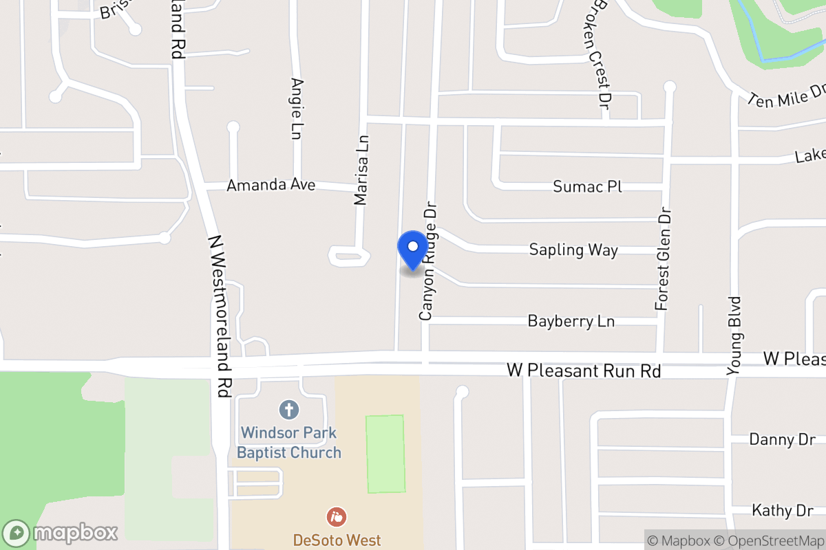 Map of 917 Canyon Ridge Dr