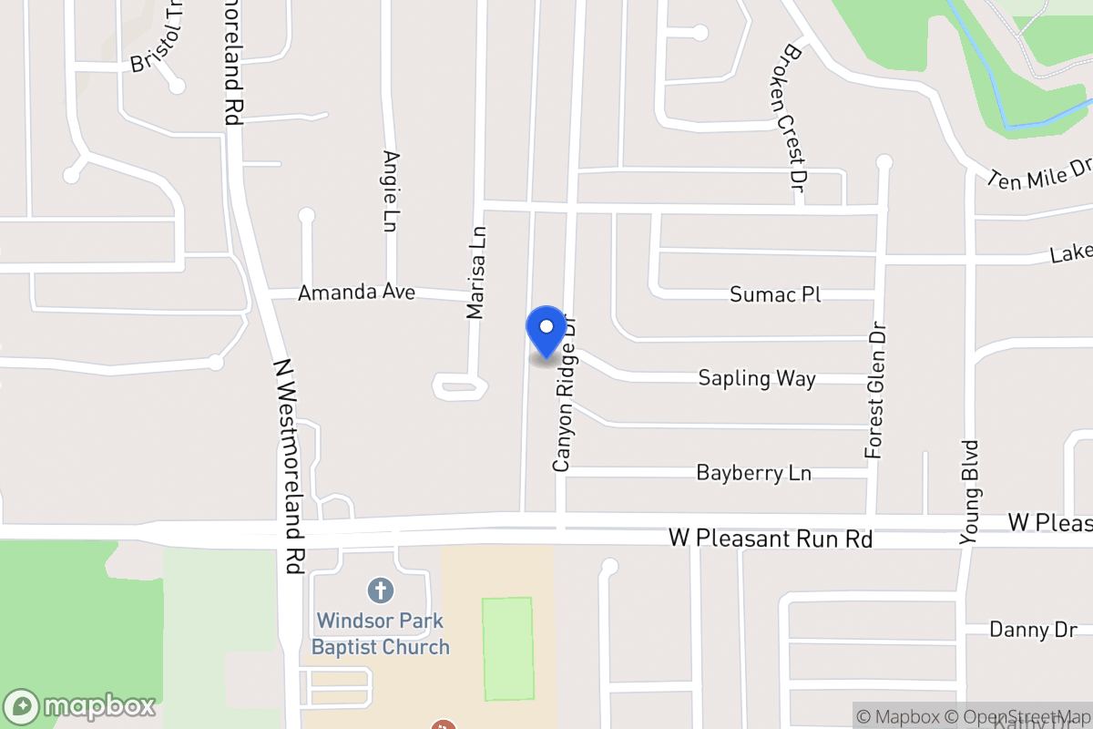 Map of 925 Canyon Ridge Dr